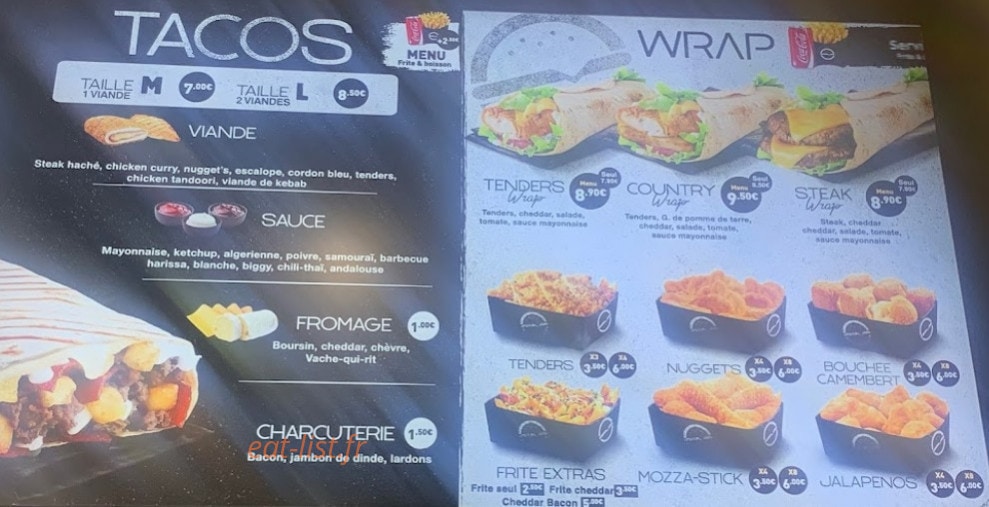 Broz Burger — carte page 6