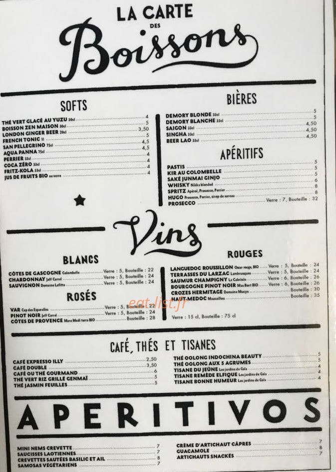 Cantin'h — carte page 1