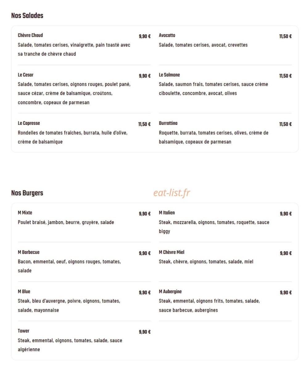 Captain's Pizza — carte page 2