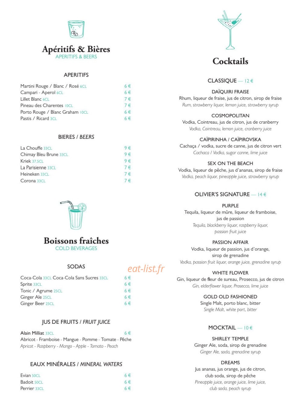 Champs Elysées — carte page 2