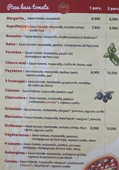 Chez Antoine — carte page 2