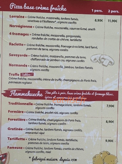 Chez Antoine — carte page 3