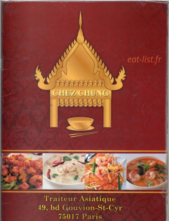 Chez Chung — carte page 1