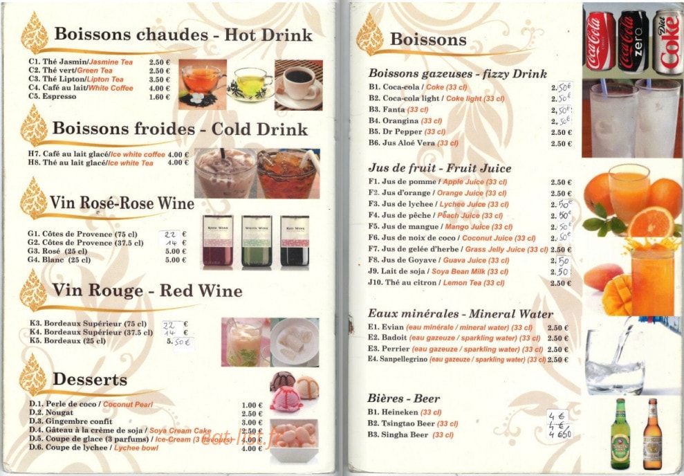 Chez Chung — carte page 6