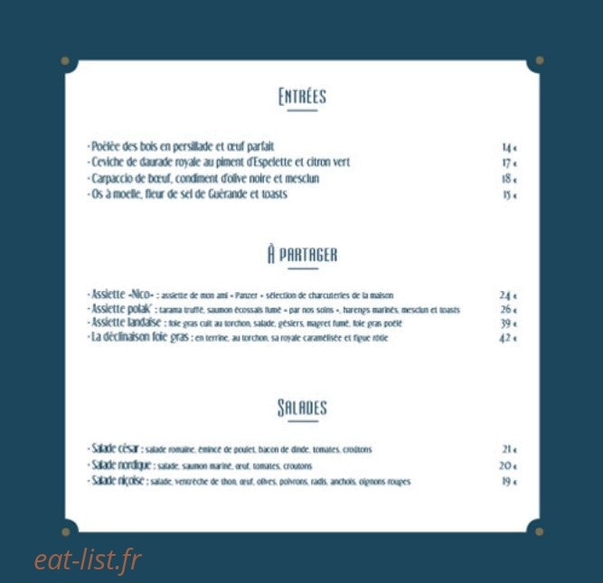 Chez FrancK — carte page 3