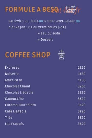 Chez Kevin Café — carte page 2