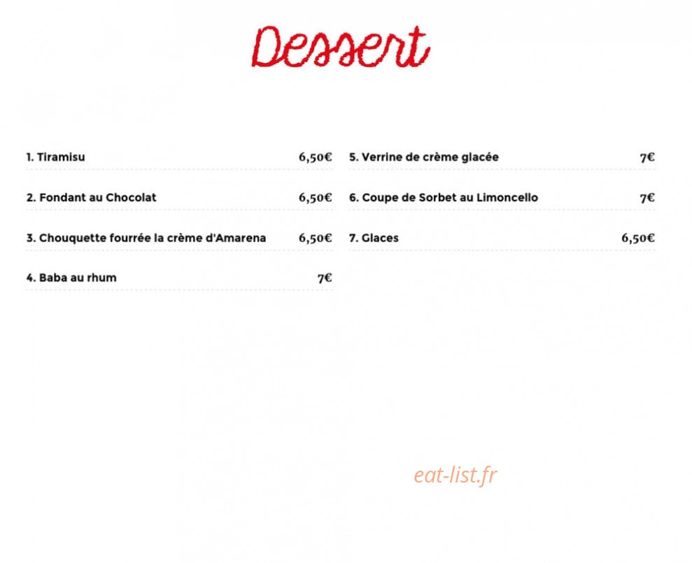 Chez Vincent — carte page 6