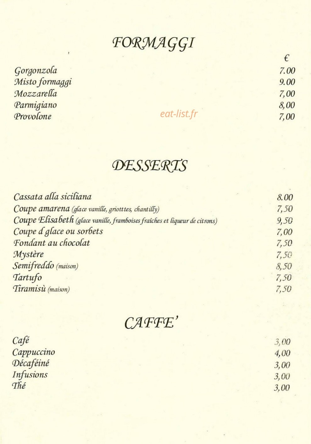 Da Franco — carte page 5