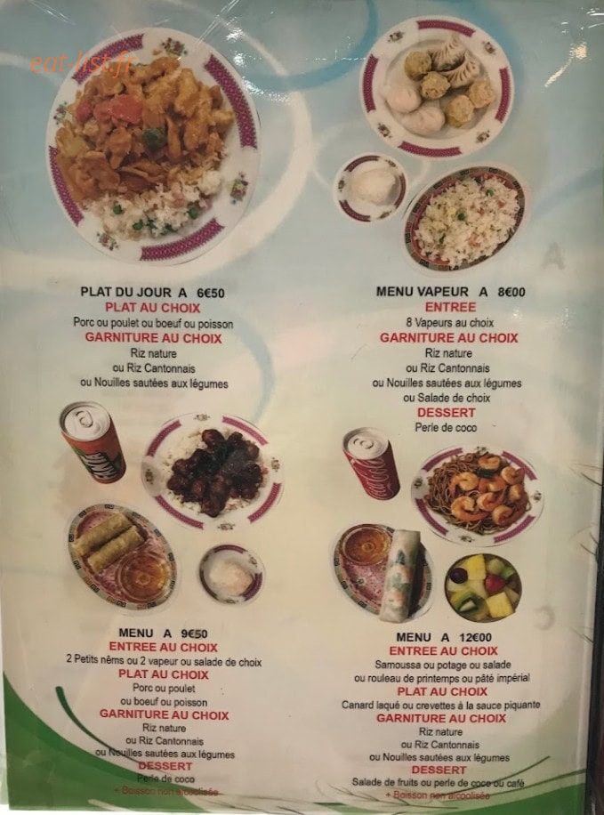 Délices de Shanghai — carte page 1