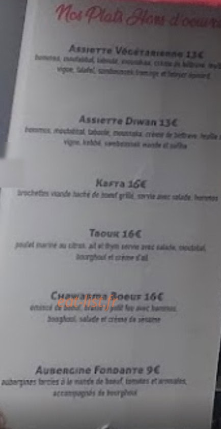 Diwan Beirut — carte page 1