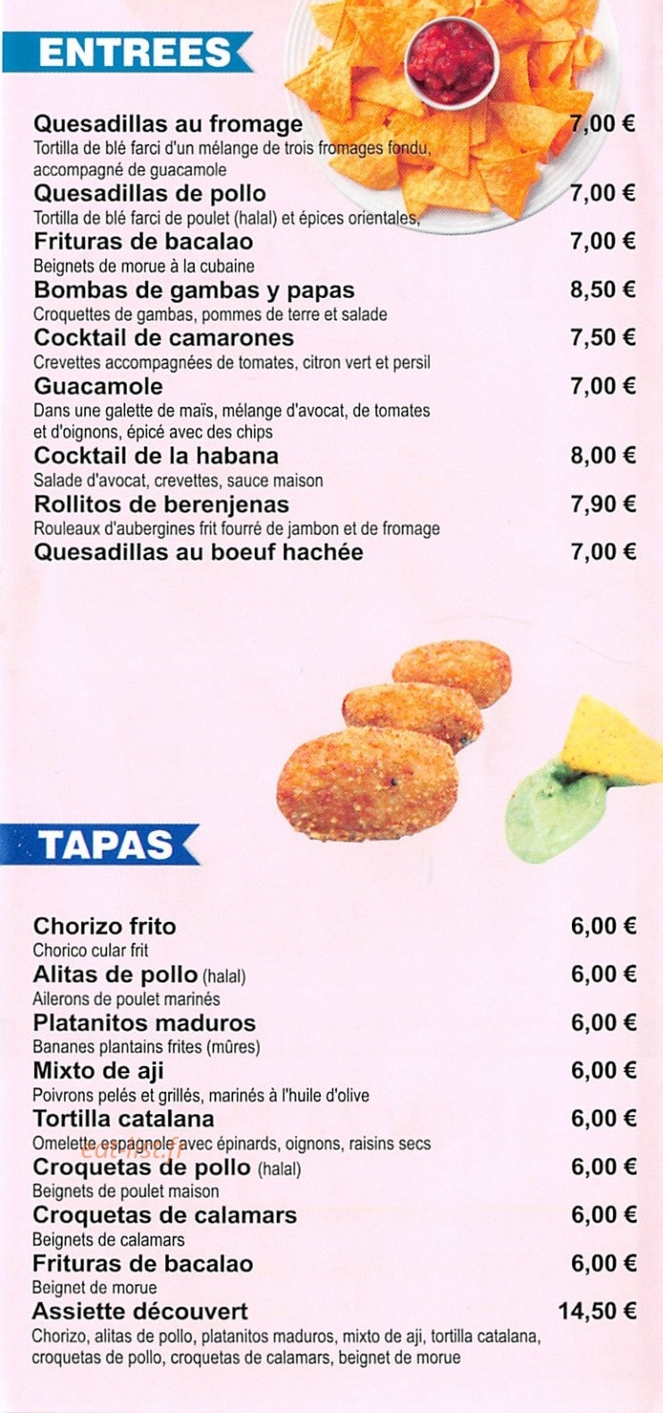 El Bayamo — carte page 2