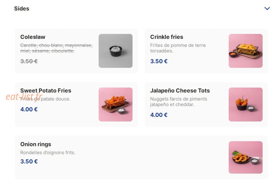 Encore Burgers & Cakes — carte page 2