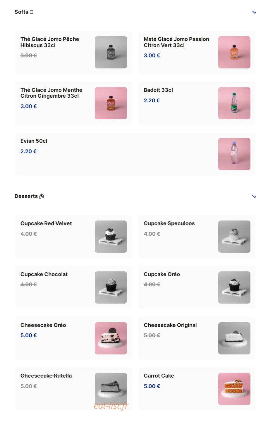 Encore Burgers & Cakes — carte page 4