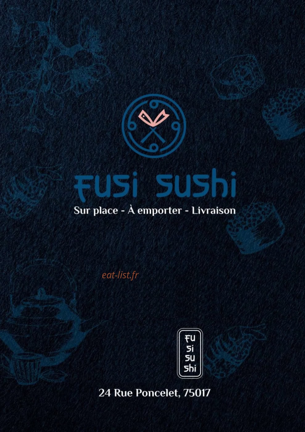 Fusi Sushi — carte page 1