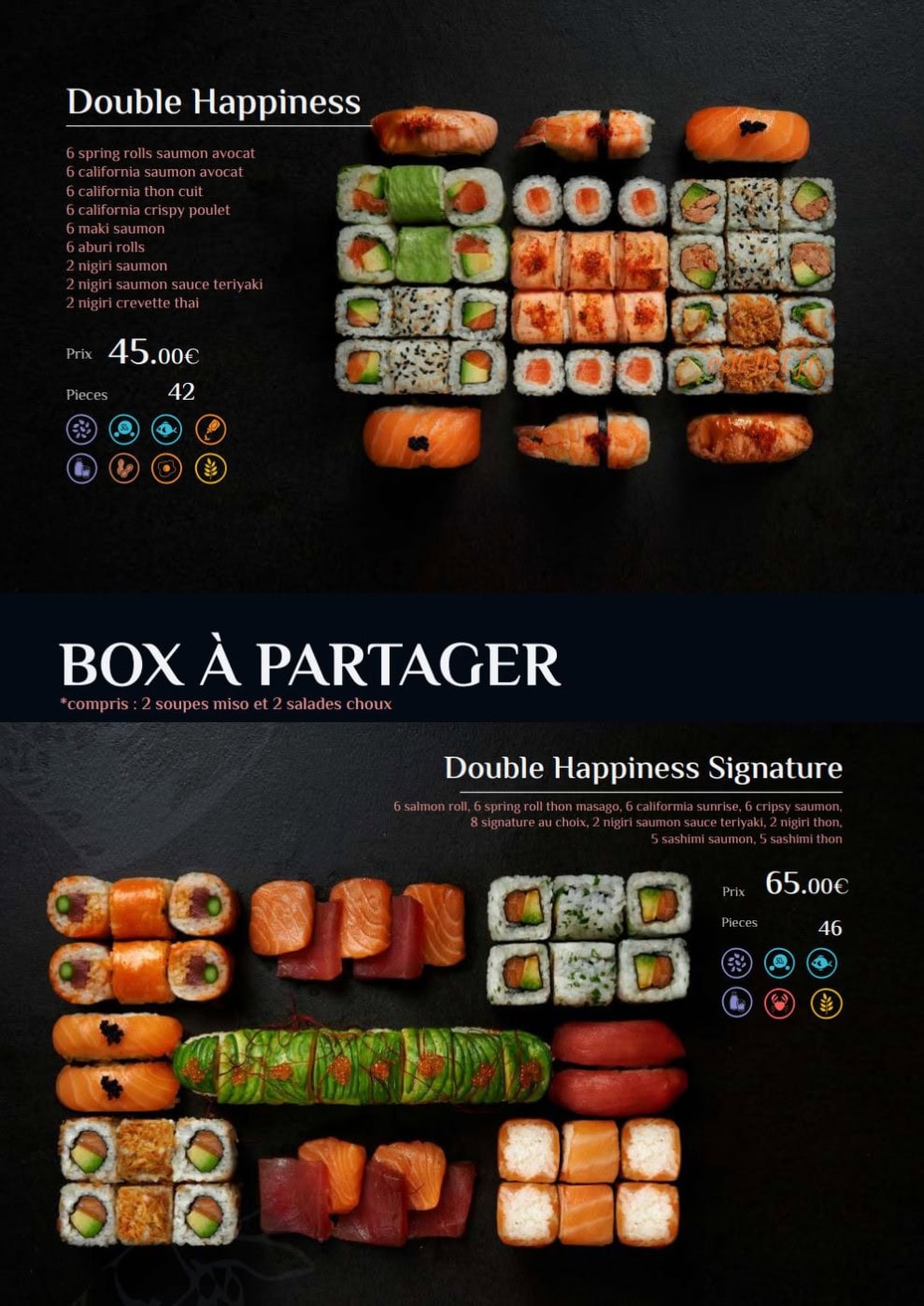 Fusi Sushi — carte page 13