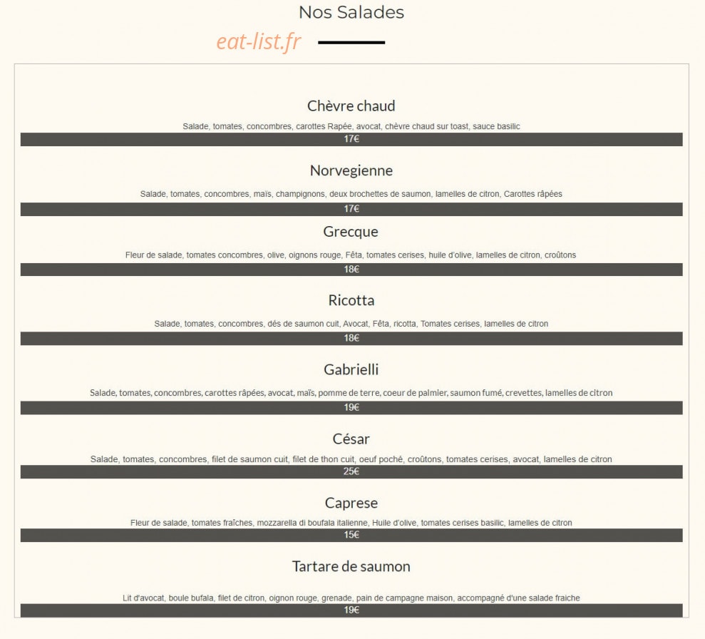 Gabrielli — carte page 2