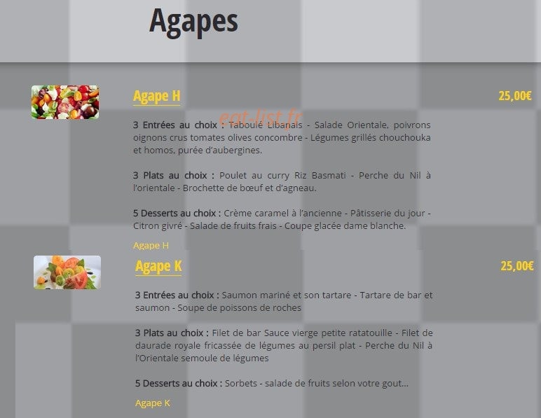 Gilbert Restaurant — carte page 8