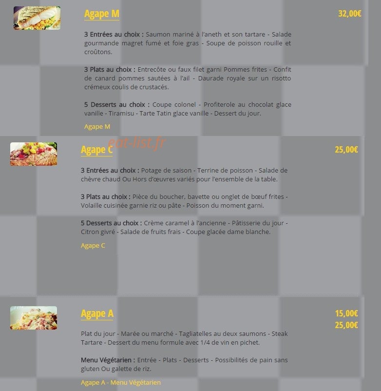 Gilbert Restaurant — carte page 9
