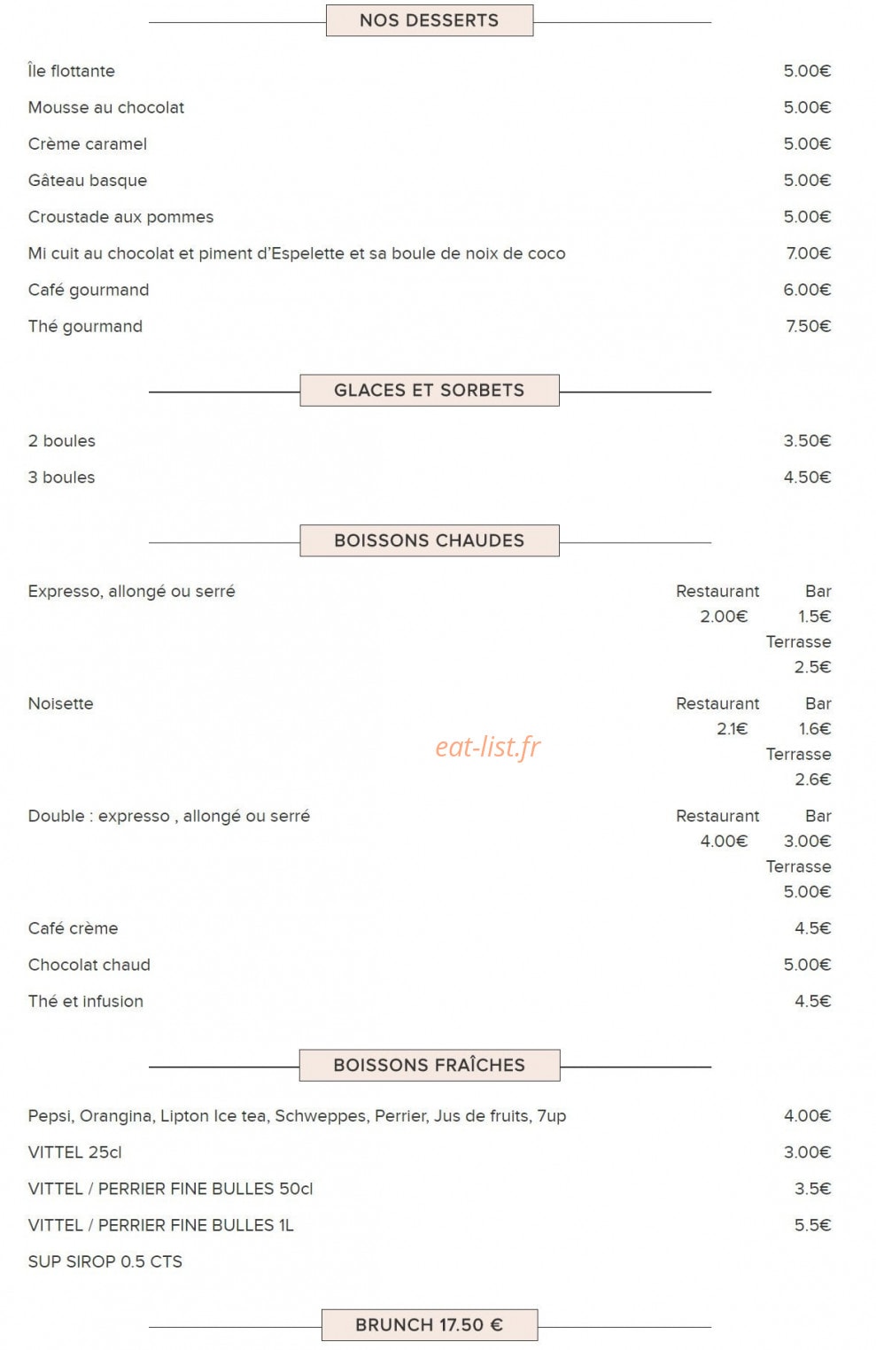 Gladines Batignolles — carte page 4