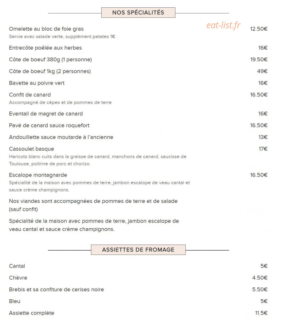 Gladines Batignolles — carte page 3
