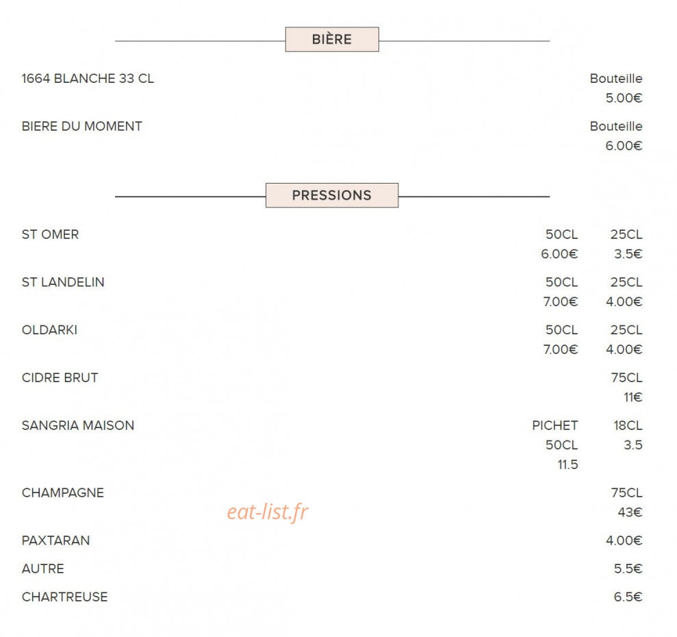 Gladines Batignolles — carte page 7
