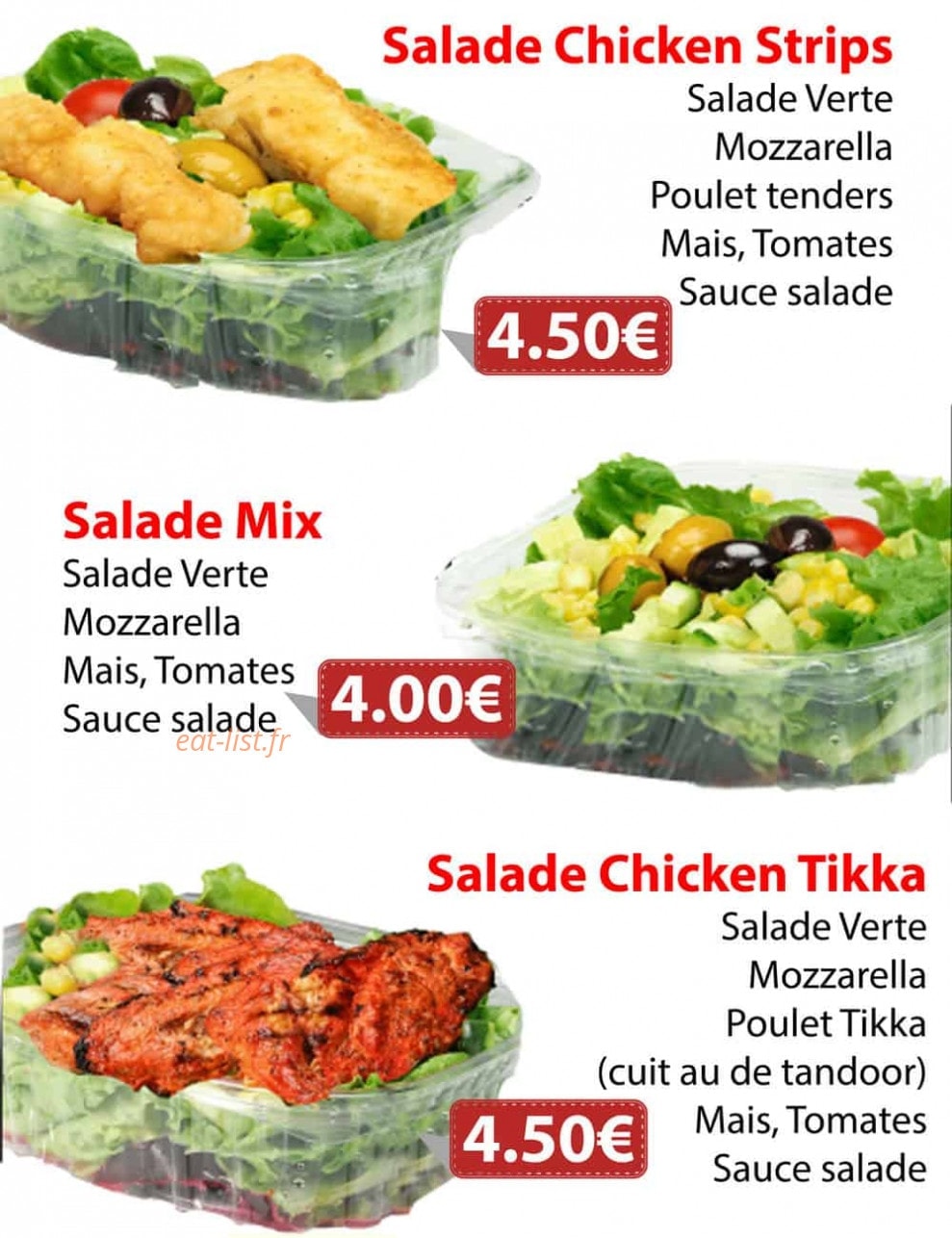 Good Chicken — carte page 1