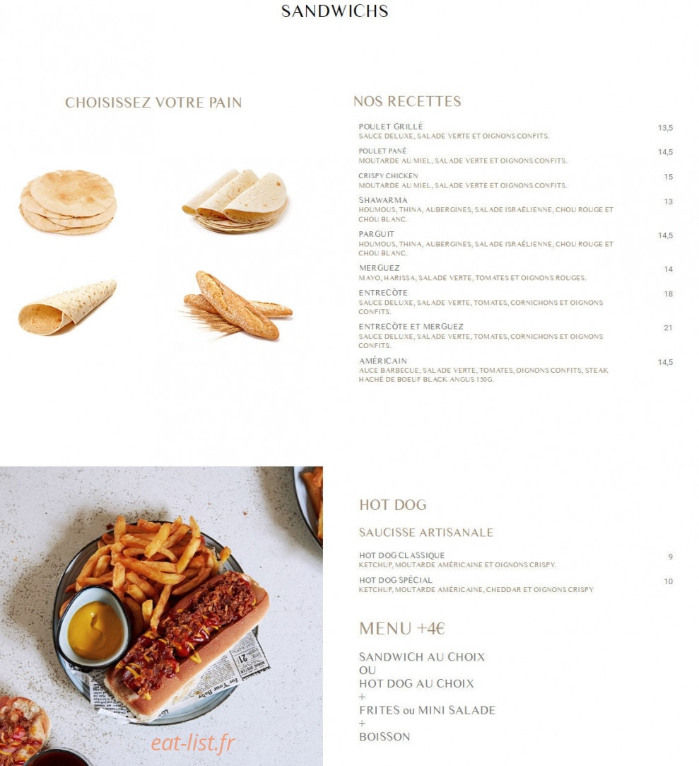 Grill Bar — carte page 4