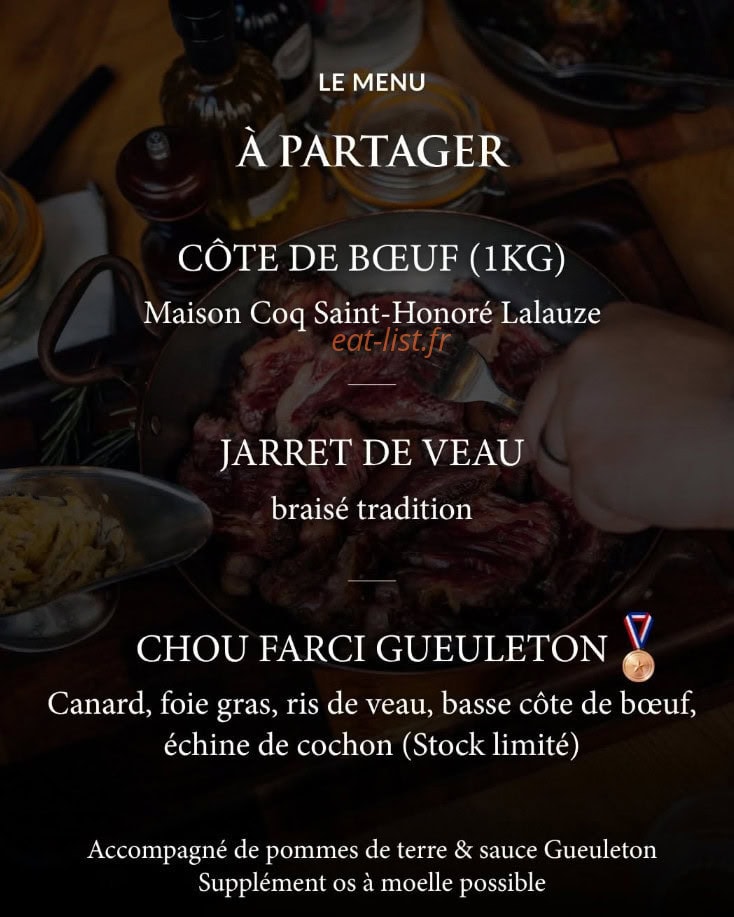 Gueuleton — carte page 2