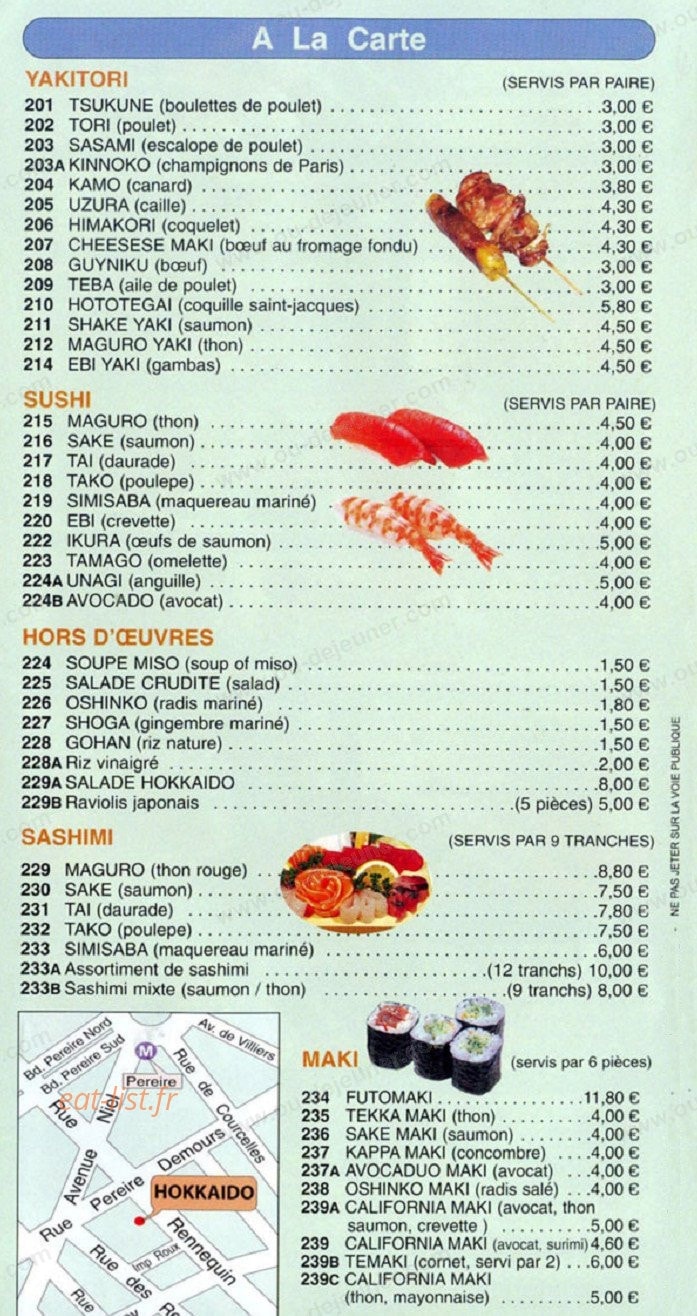 Hokkaido — carte page 6