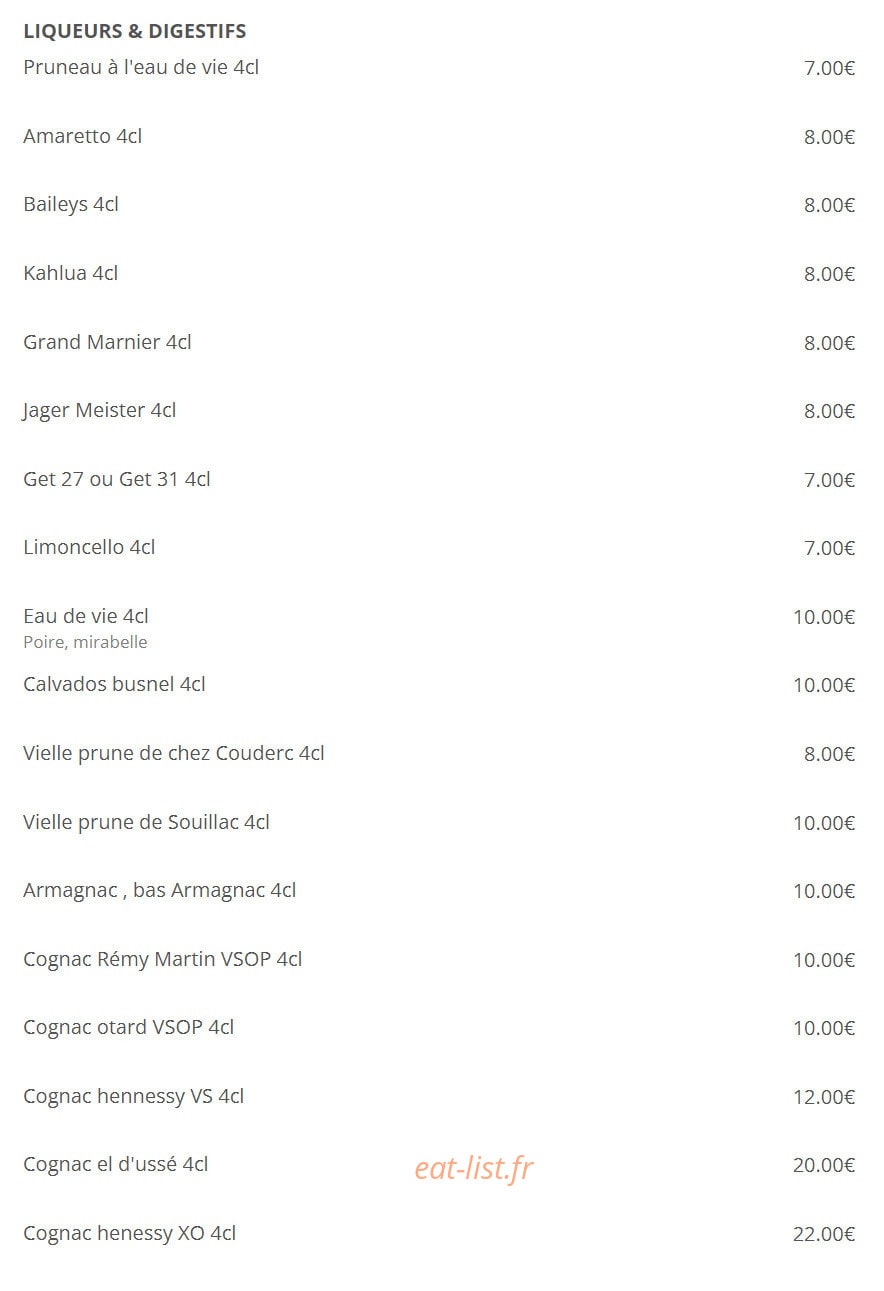 Iguana Batignolles — carte page 10