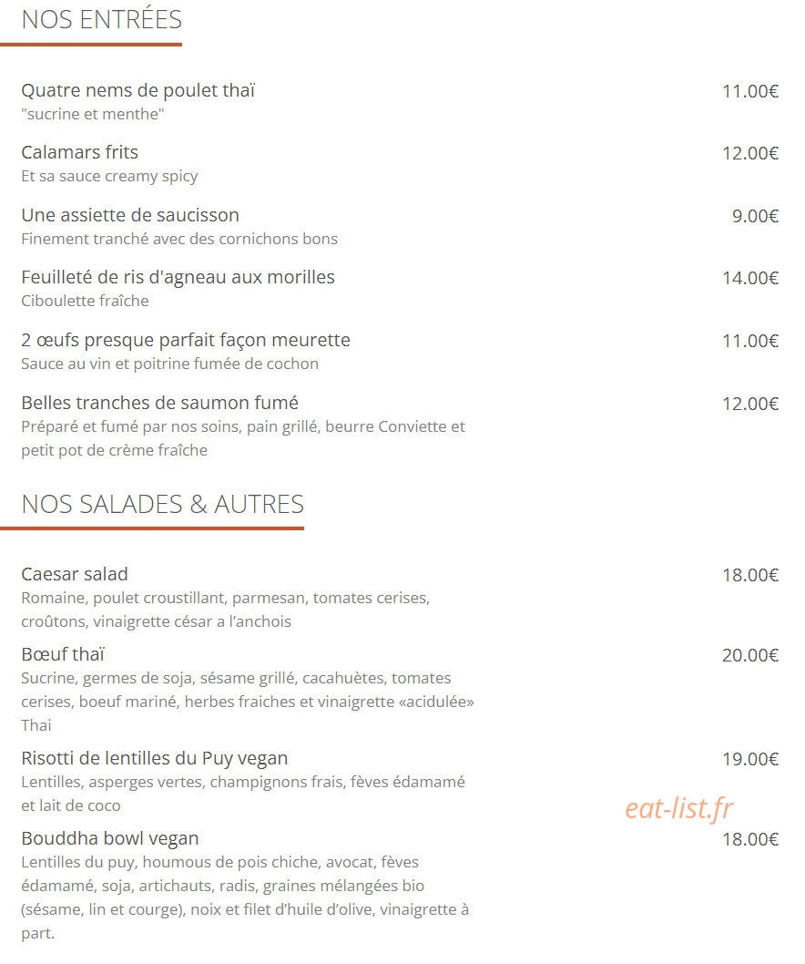 Iguana Batignolles — carte page 1