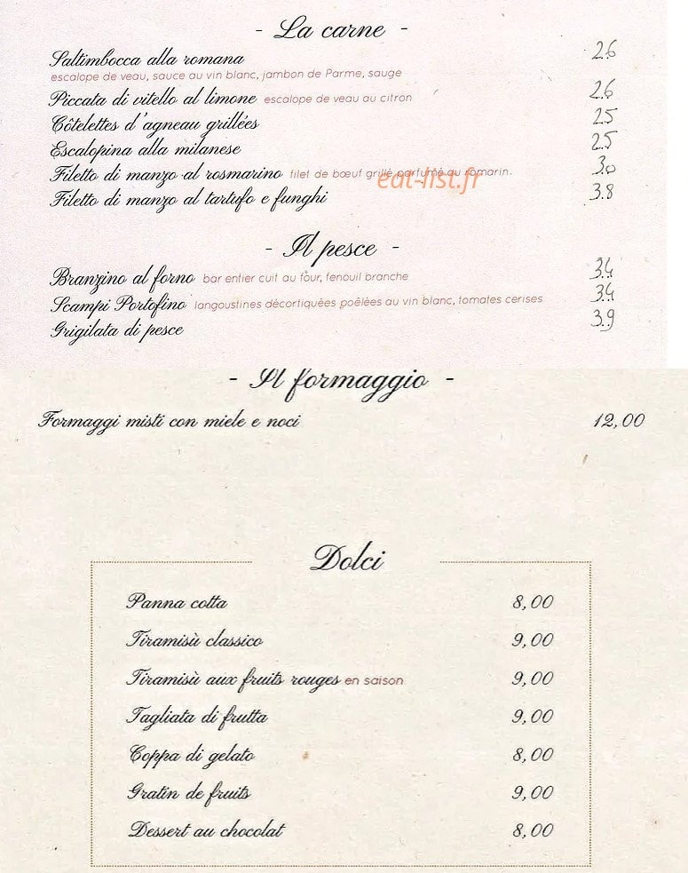 Il Conviviale — carte page 2
