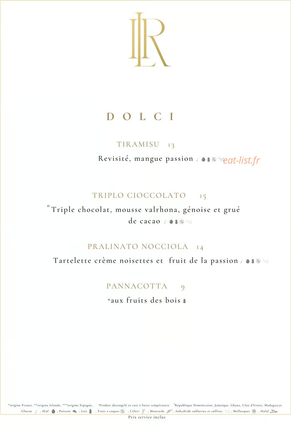 Il Rosso Paris — carte page 6