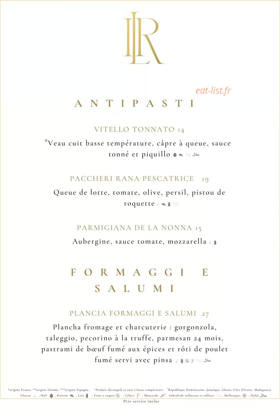Il Rosso Paris — carte page 4