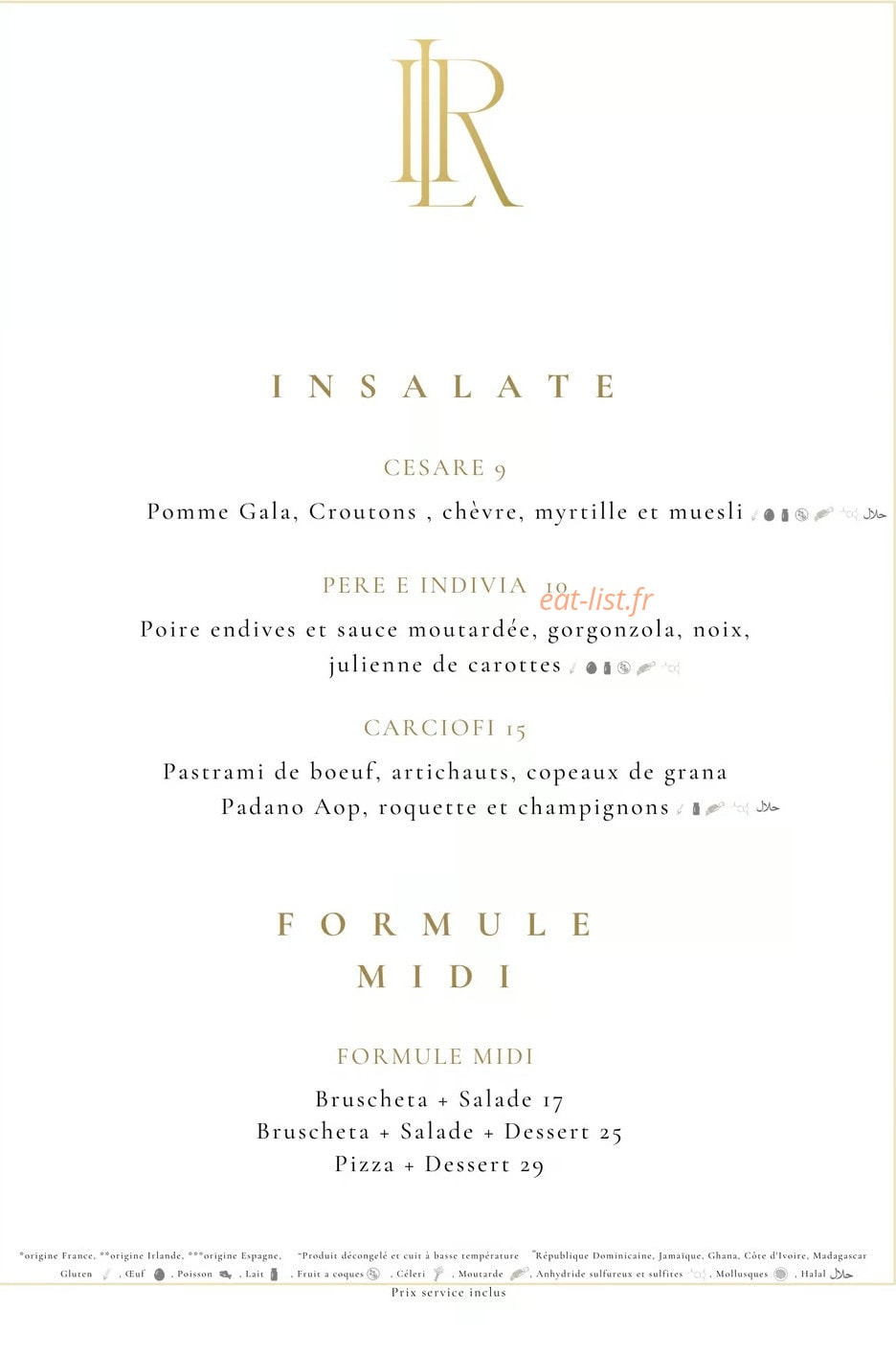 Il Rosso Paris — carte page 2