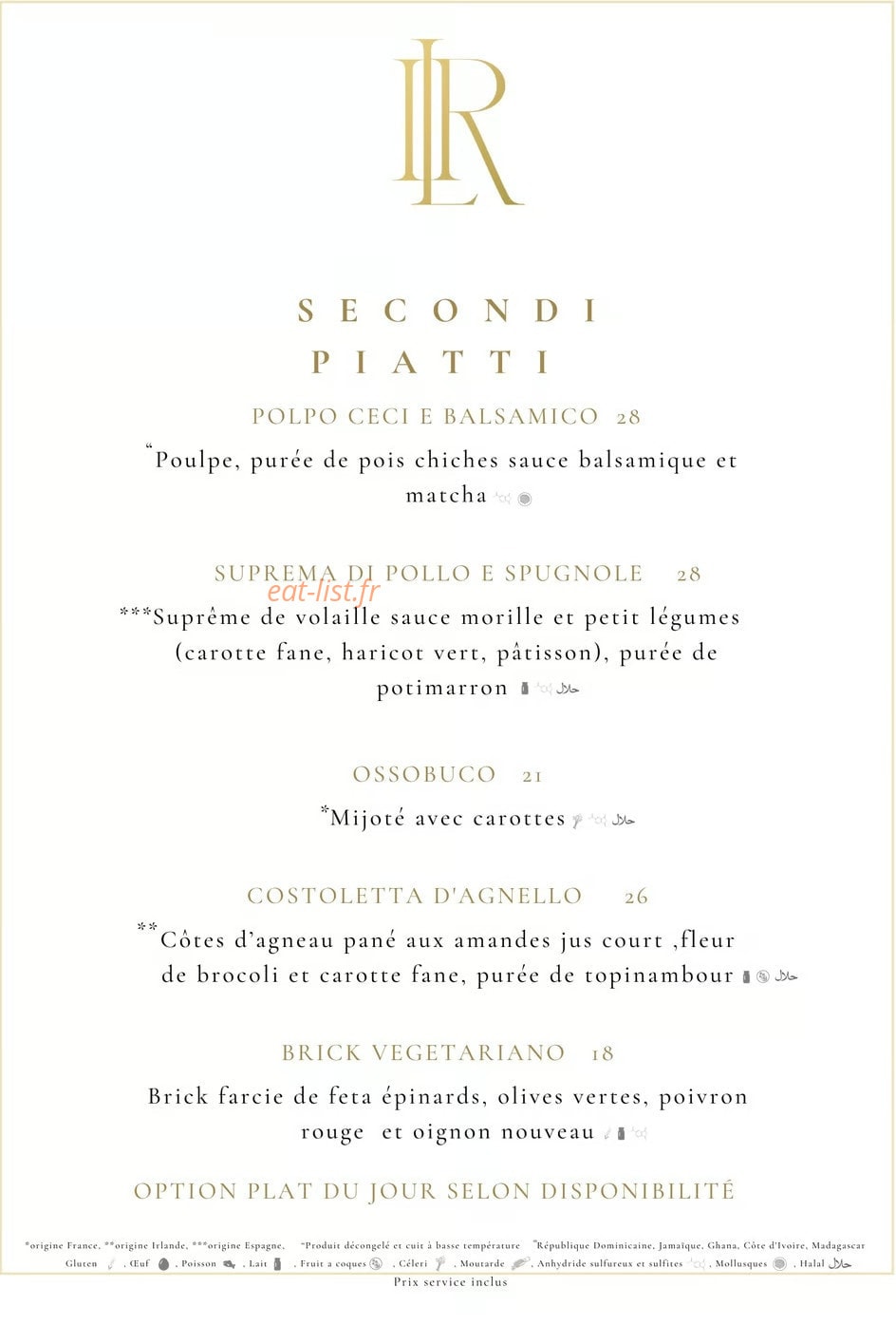 Il Rosso Paris — carte page 5