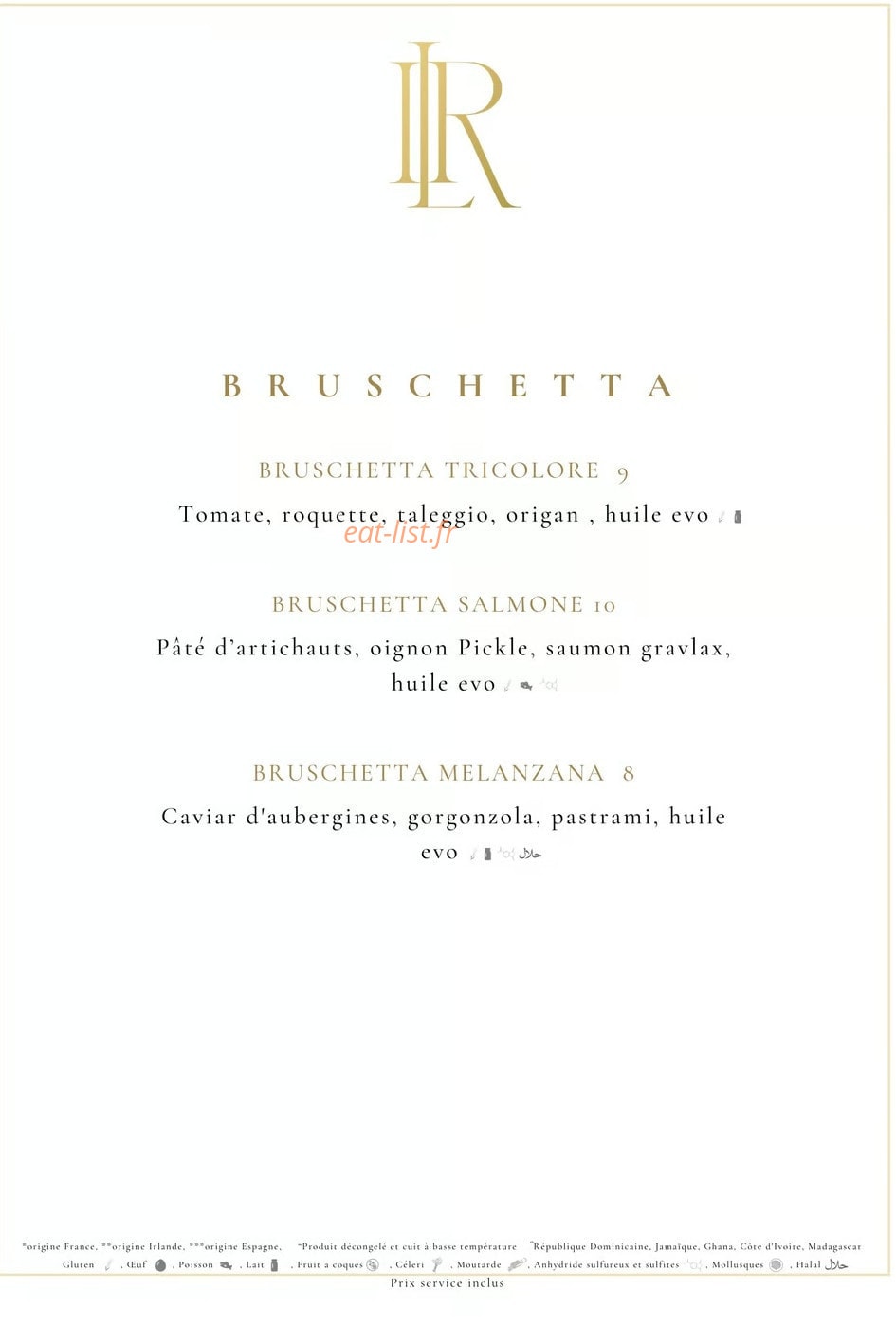 Il Rosso Paris — carte page 3