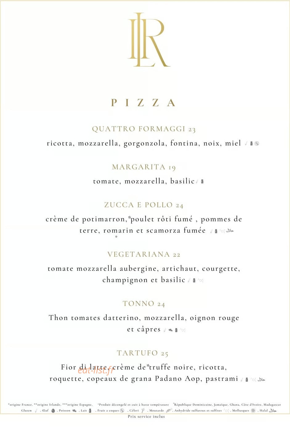 Il Rosso Paris — carte page 1