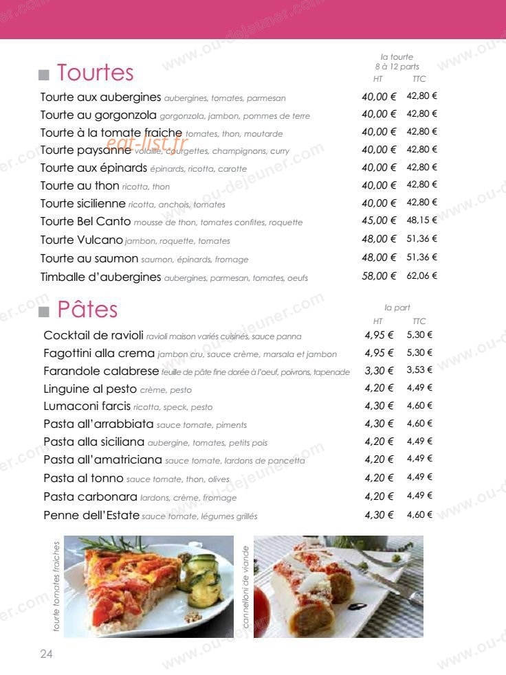 Italian Cucina — carte page 21