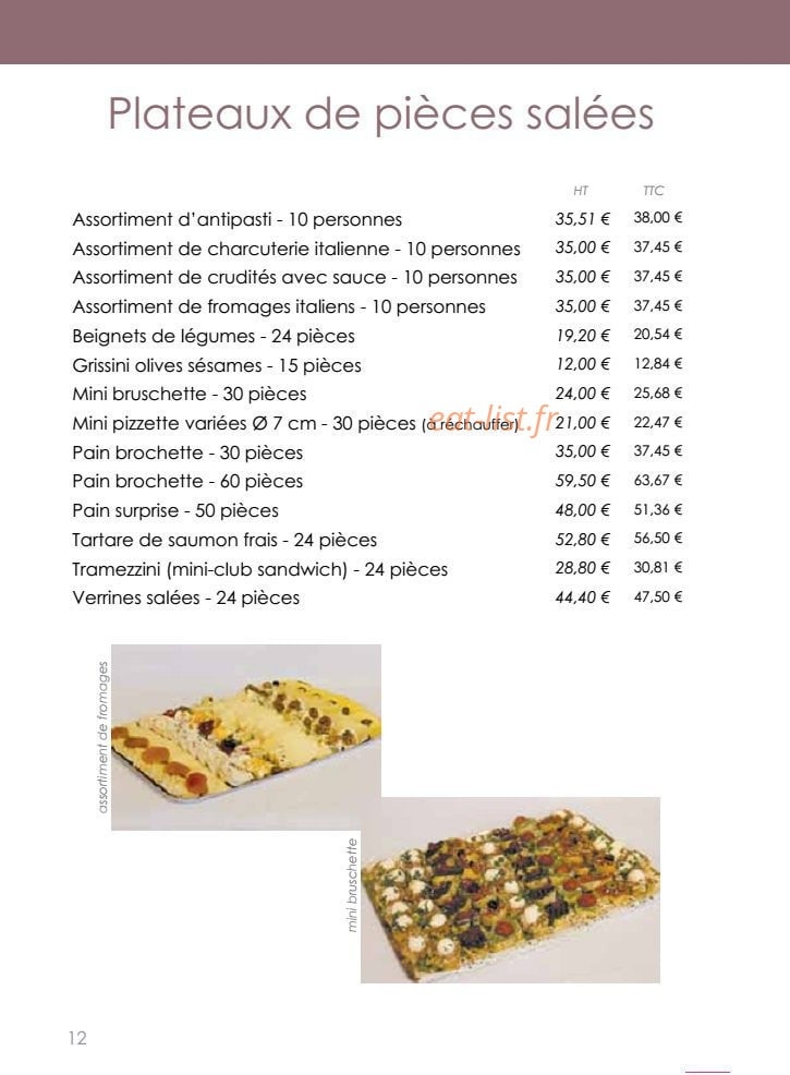 Italian Cucina — carte page 12