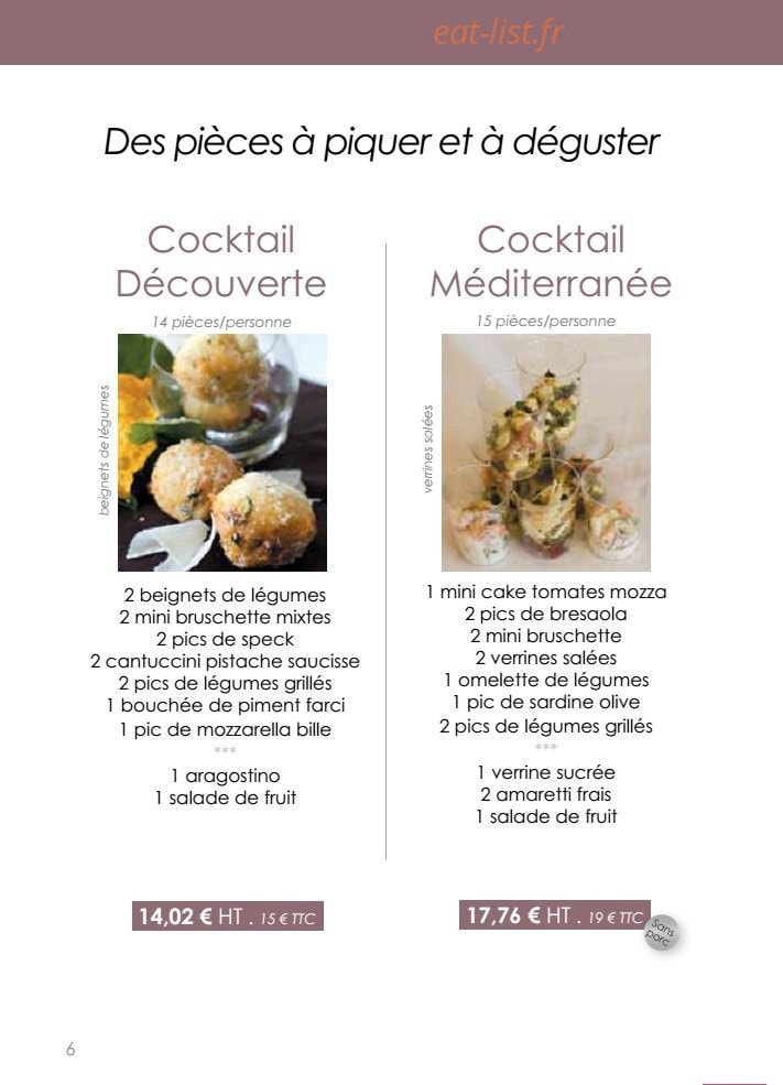 Italian Cucina — carte page 6