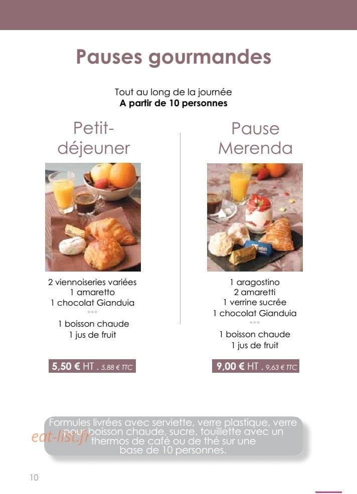 Italian Cucina — carte page 10