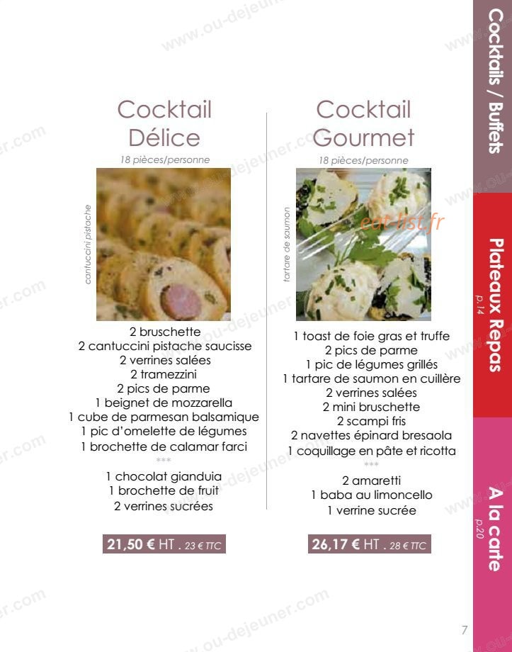 Italian Cucina — carte page 7