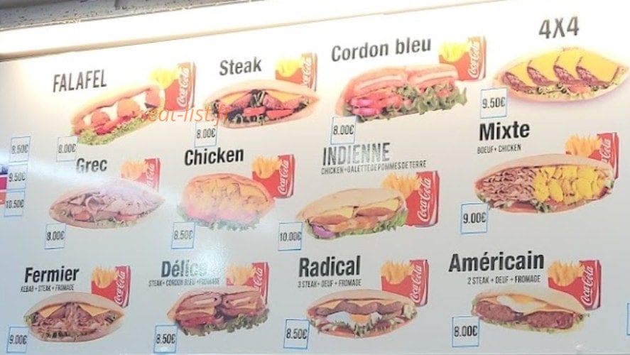 kebab Le Savoureux — carte page 2