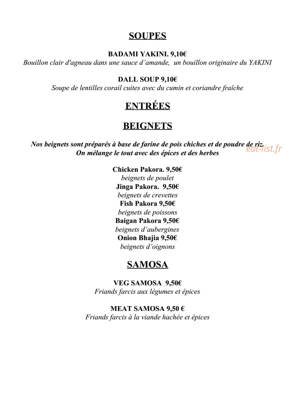 Kirane India — carte page 1