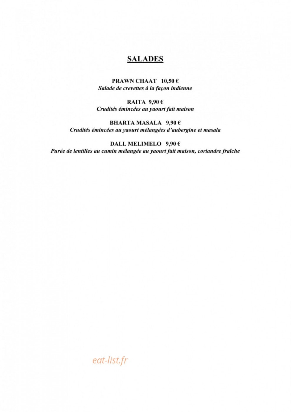 Kirane's — carte page 2