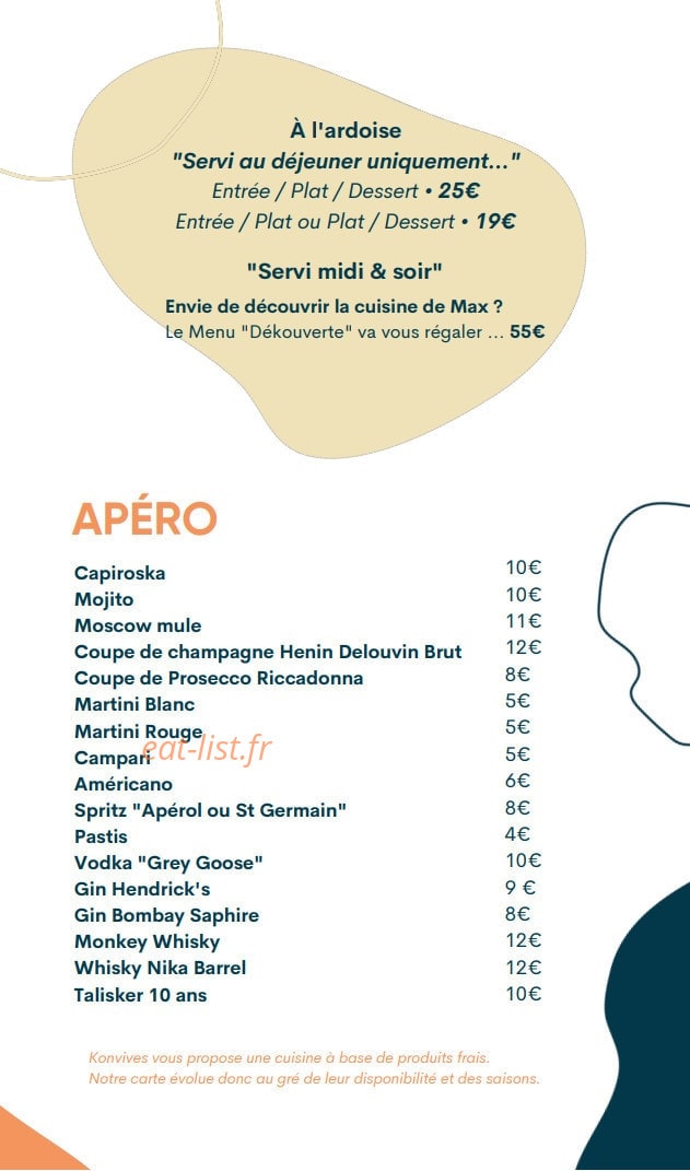 Konvives — carte page 1