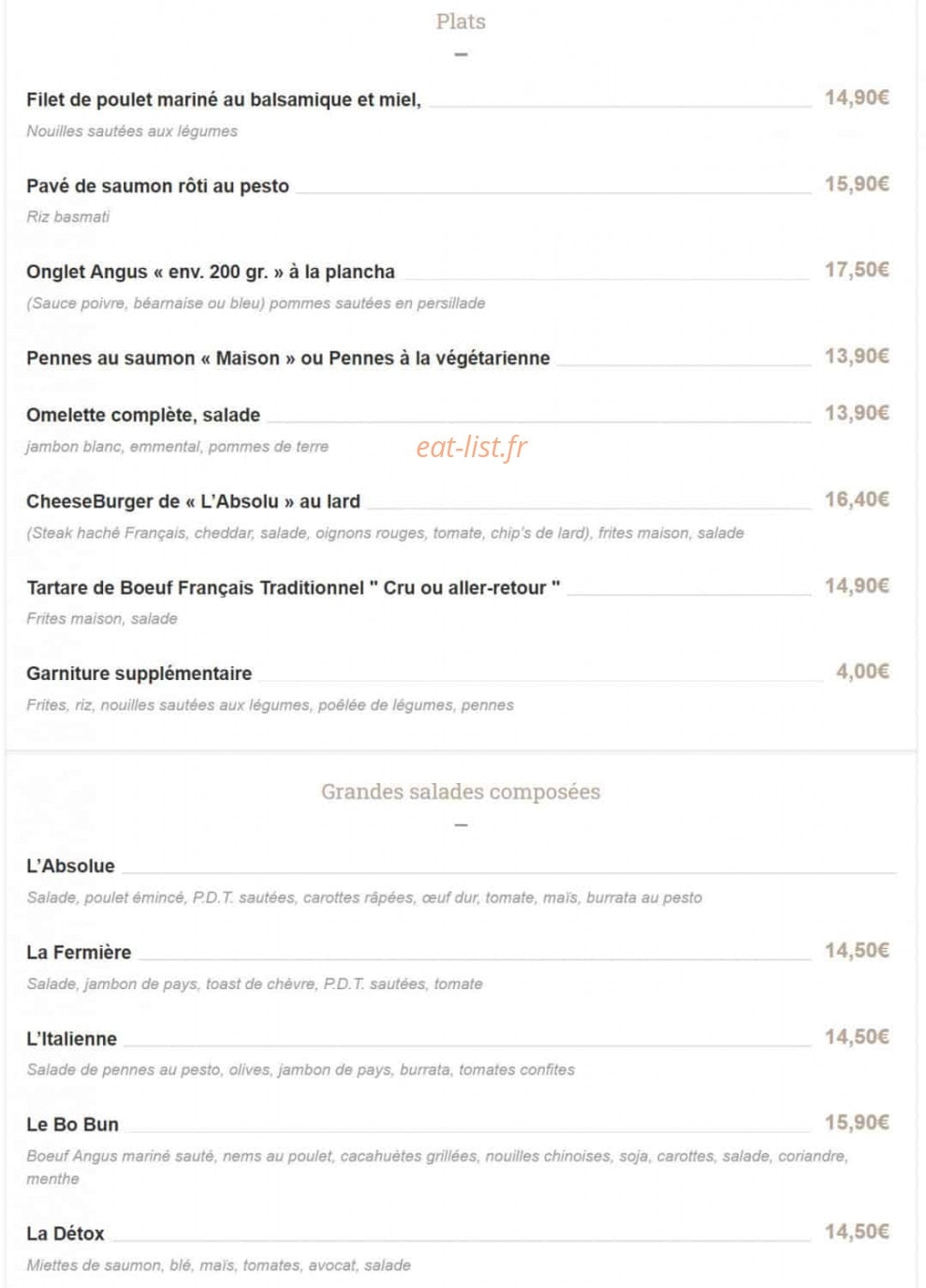 L'absolu — carte page 2