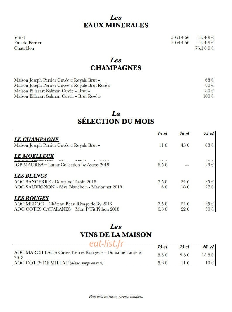 L'Aligot — carte page 4