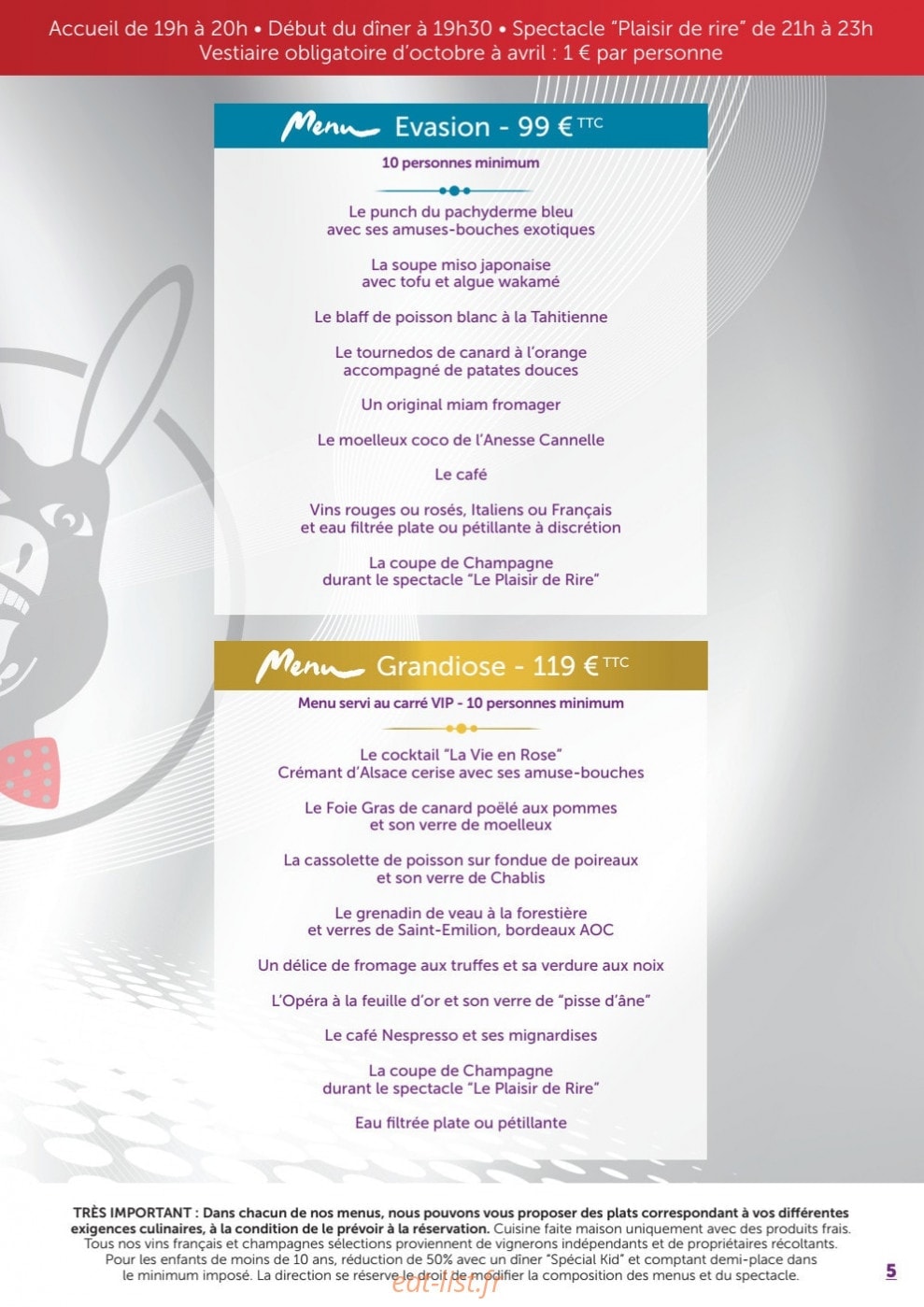 L'Ane qui rit — carte page 5